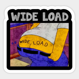 Wallpaper wide load funny Sticker